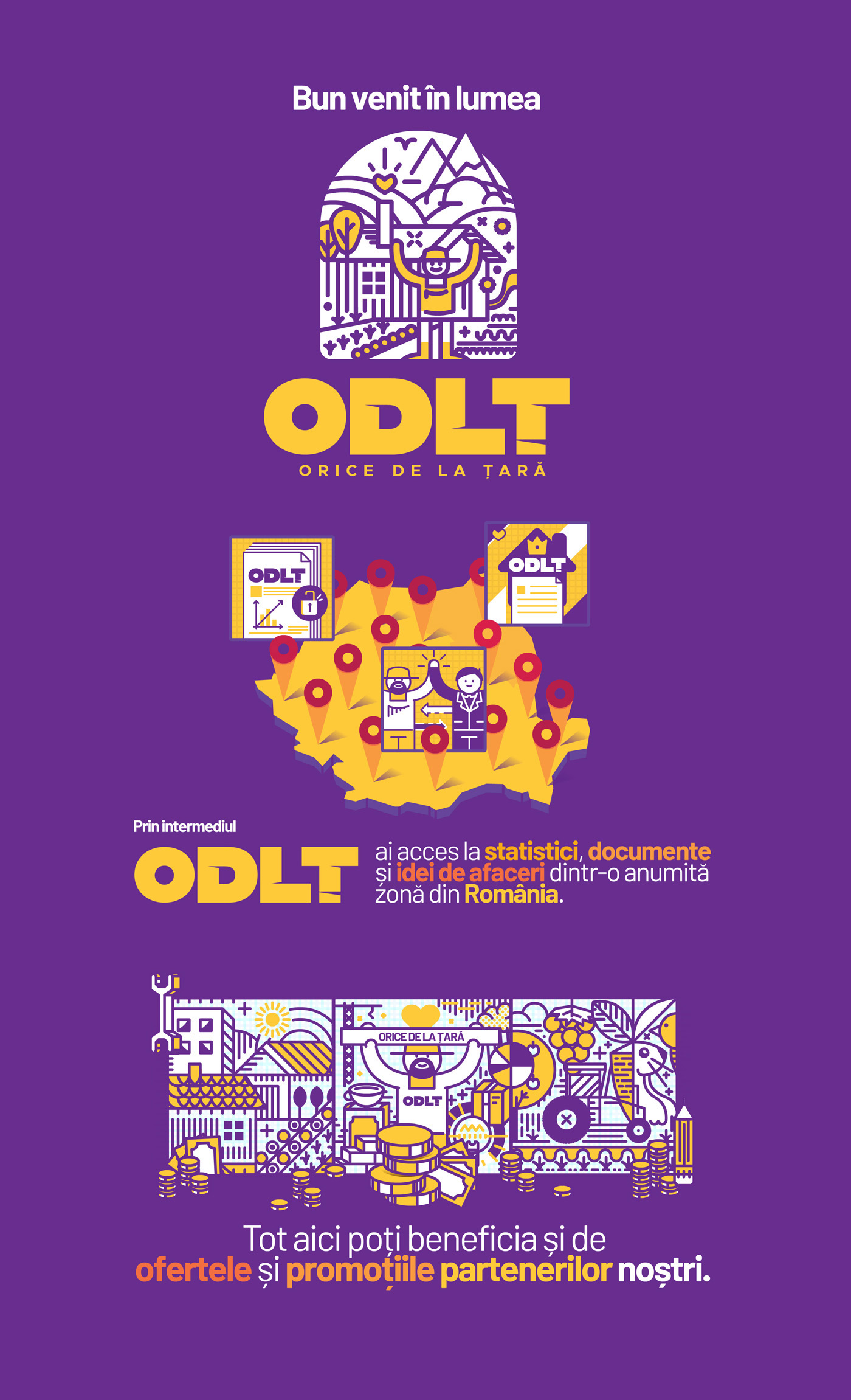 Orice de la tara - branding + website design + animation promo + custom illustrations