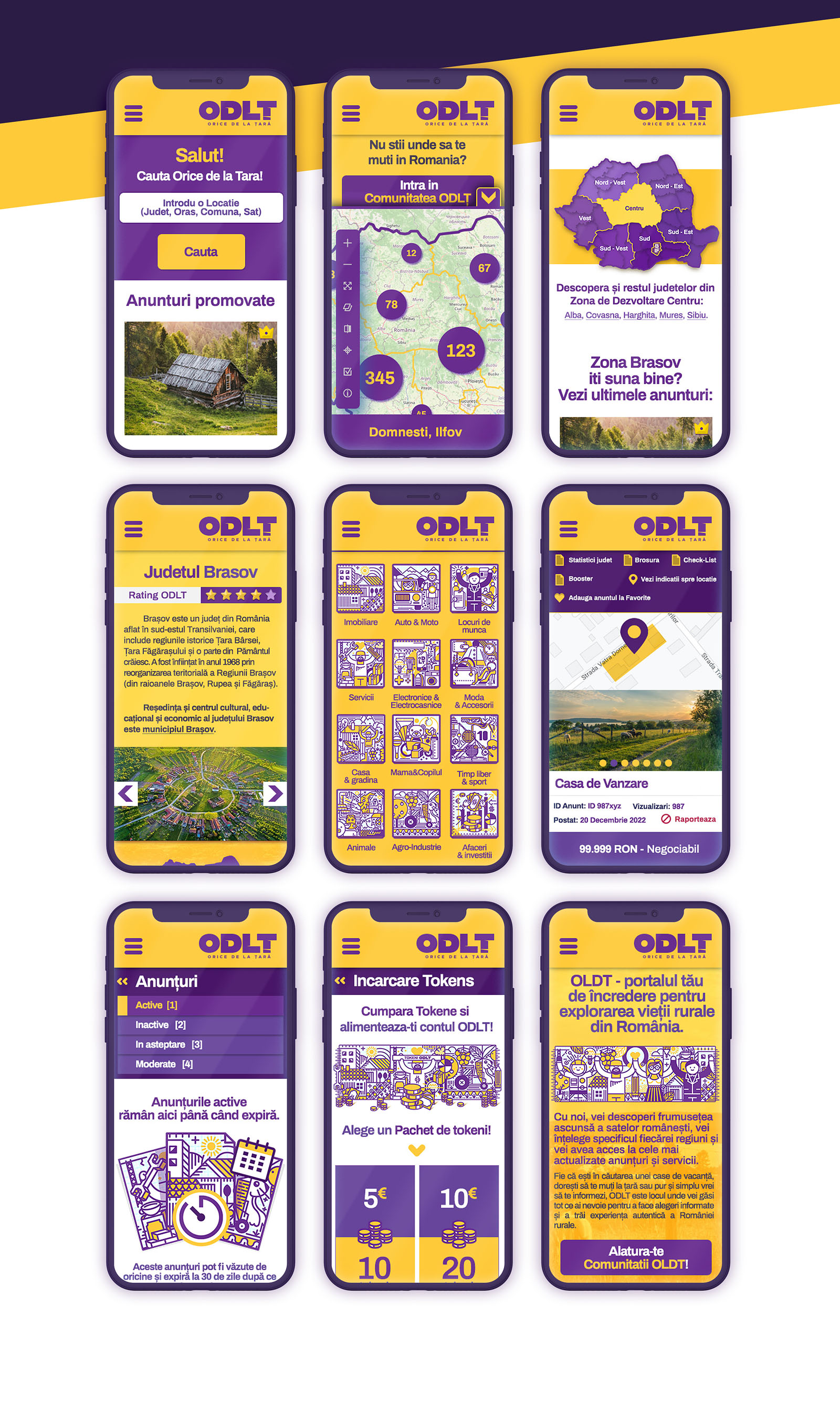 Orice de la tara - branding + website design + animation promo + custom illustrations